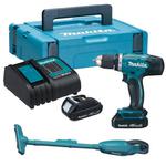 MAKITA DDF453SHJ + DCL180Z akumulatorowa wiertarko-wkrętarka 42Nm + odkurzacz samochodowy 2x 1,5Ah w sklepie internetowym Makita Sklep 