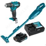 MAKITA CL108FDZ + DF333DZ akumulatorowy odkurzacz samochodowy + wiertarko-wkrętarka 30Nm CXT 10.8V - 12V Max + aku. 2.0Ah w sklepie internetowym Makita Sklep 