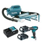 MAKITA CL121DZ + DF333DZ akumulatorowy odkurzacz 28W + wiertarko-wkrętarka 30Nm 2x aku. 1.5Ah CXT 10.8V - 12V Max w sklepie internetowym Makita Sklep 