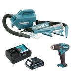 MAKITA CL121DZ + DF333DZ akumulatorowy odkurzacz 28W + wiertarko-wkrętarka 30Nm 1x aku. 1.5Ah CXT 10.8V - 12V Max w sklepie internetowym Makita Sklep 