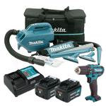 MAKITA CL121DZ + DF333DZ akumulatorowy odkurzacz 28W + wiertarko-wkrętarka 30Nm 2x aku. 4.0Ah CXT 10.8V - 12V Max w sklepie internetowym Makita Sklep 