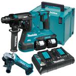 MAKITA DHR280PG2J + DGA452Z młot udarowo obrotowy SDS-Plus 2,8J na 2x18V LXT XPT + szlifierka kątowa 115mm 2x 6,0Ah MAKPAC w sklepie internetowym Makita Sklep 