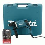 MAKITA HP1631WA + D-08660 wiertarka udarowa 710W w walizce na dwa elektronarzędzia + zestaw wierteł 9 szt. drewno beton metal w sklepie internetowym Makita Sklep 