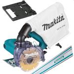 MAKITA 4100KB + 198673-2 + 199141-8 przecinarka z tarczą diamentowa do cięcia na sucho 125mm 1400W + adapter do szyny + szyna prowadząca 1,5m w sklepie internetowym Makita Sklep 