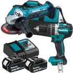 MAKITA DGA452 szlifierka kątowa 115mm 18V + DHP484 wiertarko-wkrętarka udarowa 54Nm 18V 2x aku 3,0Ah/18V + ładowarka + torba transportowa w sklepie internetowym Makita Sklep 