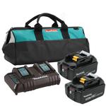 MAKITA DC18SH + 2x BL1850B dwuportowa ładowarka 7.2V - 18V Li-Ion + 2x akumulator 18V 5,0Ah + torba w sklepie internetowym Makita Sklep 