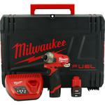 MILWAUKEE M12FQID-202X akumulatorowa zakrętarka hydrauliczna udarowa 50Nm 1/4" HEX 12V 2,0Ah Li-Ion FUEL w sklepie internetowym Makita Sklep 