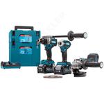 MAKITA DK0125G301 zestaw narzędzi akumulatorowych szlifierka kątowa GA005G + wiertarko-wkrętarka DF001G + zakrętarka 220Nm TD001G XGT 40V Max 4,0Ah w sklepie internetowym Makita Sklep 