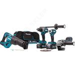 MAKITA DK0126G401 zestaw narzędzi akumulatorowych szlifierka GA005G + wkrętarka DF001G + zakrętarka TD001G + pilarka posuwowa JR001G XGT 40V Max 4,0Ah w sklepie internetowym Makita Sklep 