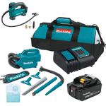 MAKITA DCL184Z + DMP180Z akumulatorowy odkurzacz samochodowy LXT 18V 38W 3 biegi + minikompresor 8,3 bar 121 PSI + 1x 5,0Ah + ładowarka w sklepie internetowym Makita Sklep 