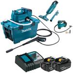 MAKITA DHW080ZK + DMP180Z + DCL182 aku. myjka wysokociśnieniowa 2x18V LXT 18V 80 bar 380 l/h wąż 5m + kompresor + odkurzacz samochodowy + 2x 5.0Ah w sklepie internetowym Makita Sklep 