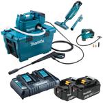 MAKITA DHW080ZK + DMP180Z + DCL182 aku. myjka wysokociśnieniowa 2x18V LXT 18V 80 bar 380 l/h wąż 5m + kompresor + odkurzacz samochodowy + 2x 6.0Ah w sklepie internetowym Makita Sklep 