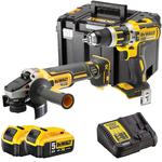 DEWALT DCG405 szlifierka kątowa 125mm 18V XR + DCD796 wiertarko-wkrętarka 70Nm 18V XR 2x aku 5,0Ah + ładowarka + walizka T-STAK w sklepie internetowym Makita Sklep 