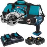 MAKITA DRS780PG2B pilarka tarczowa 185mm 2x18V LXT 18V BLDC XPT ADT Li-Ion + DDF453 wiertarko-wkrętarka 42Nm 18V +2aku 6,0Ah/18V BL1860B w sklepie internetowym Makita Sklep 