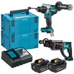 MAKITA DHP486Z + DHR202Z akumulatorowa wiertarko-wkrętarka udarowa 130Nm + młotowiertarka SDS-PLUS 1.9J 2x 5.0Ah LXT 18V MAKPAC w sklepie internetowym Makita Sklep 