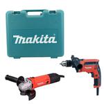 MAKITA M9503R + MT M8103 szlifierka kątowa 125mm 570W + wiertarka udarowa 430W 13mm w sklepie internetowym Makita Sklep 