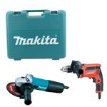 MAKITA 9558HNR + MT817 szlifierka kątowa 125mm 840W + wiertarka udarowa 430W 13mm w sklepie internetowym Makita Sklep 