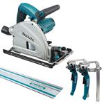 MAKITA SP6000 ręczna piła / pilarka tarczowa-zagłębiarka 165mm 1300W + szyna prowadzaca 1,5m + 199826-6 zaciski szybkomocujące w sklepie internetowym Makita Sklep 