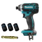 MAKITA DTD152Z BODY akumulatorowy kluczyk udarowy 165Nm 1/4" 18V Li-Ion LXT XPT + B-40381 Komplet wymiennych nasadek udarowych w sklepie internetowym Makita Sklep 