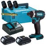 MAKITA DTD152RYJ aku zakrętarka udarowa 165Nm HEX 1/4" 18V Li-Ion LXT XPT + 2x 1,5Ah MAKPAC + B-40381 Komplet wymiennych nasadek udarowych w sklepie internetowym Makita Sklep 