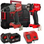 MILWAUKEE M18ONEDD2 aku wiertarko-wkrętarka 135Nm + M18FIW2F12-502X aku klucz udarowy 339Nm 1/2" + 2x aku 5.0Ah + walizka systemowa w sklepie internetowym Makita Sklep 