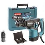 MAKITA HR2811FT młotowiertarka 800W 2,9J z uchwytem wymiennym i diodą LED + D-42444 zestaw akcesoriów 17szt. SDS-PLUS w sklepie internetowym Makita Sklep 