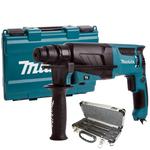 MAKITA HR2630 młotkowiertarka udarowa 800W SDS-Plus 2.4J 3-tryby pracy + D-42357 zestaw 3 sztuk grotów w walizce w sklepie internetowym Makita Sklep 