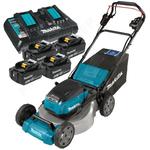 MAKITA DLM532PG4 akumulatorowa kosiarka do trawy z napędem 53,4cm 70L 2x18V LXT XPT ADT BLDC stalowy korpus 4x 6,0Ah w sklepie internetowym Makita Sklep 