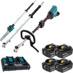 MAKITA DUX60 MULTISYSTEM ogrodowy 2x18V=36V Li-Ion LXT 18V XPT AFT BLDC + EY403MP piła łańcuchowa 30cm + LE400MP przedłużka wału + 4x aku 5,0Ah w sklepie internetowym Makita Sklep 