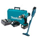 MAKITA DHP453 akumulatorowa wiertarko-wkrętarka udarowa 42Nm 18V LXT + DCL180 odkurzacz samochodowy 30W 18V LXT + 2x aku 3.0Ah w sklepie internetowym Makita Sklep 