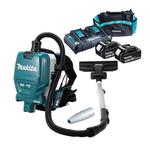 MAKITA DVC261ZX11 BODY akumulatorowy odkurzacz plecakowy 2x18V + 2x aku. 3.0Ah swuportowa ładowarka, torba w sklepie internetowym Makita Sklep 