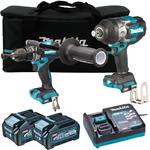 MAKITA HP001G wiertarko-wkrętarka udarowa 140Nm XGT 40V BLDC XPT AFT + TW001G klucz udarowy 1630Nm 3/4" XGT 40V BLDC XPT + 2x aku 4.0Ah ładowarka torb w sklepie internetowym Makita Sklep 