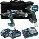 MAKITA HP001G wiertarko-wkrętarka udarowa 140Nm XGT 40V BLDC XPT AFT + TW008G klucz udarowy 760Nm 1/2" XGT 40V BLDC XPT + 2x aku 4.0Ah ładowarka torb w sklepie internetowym Makita Sklep 