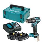 MAKITA DHP487SYJ akumulatorowa wiertarko-wkrętarka udarowa 40Nm LXT 18V + 2x aku 1.5Ah + ładowarka + walizka MAKPAC w sklepie internetowym Makita Sklep 