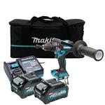 MAKITA HP001G akumulatorowa wiertarko-wkrętarka udarowa 140Nm XGT 40V Max BLDC XPT AFT 2x aku. 4.0Ah torba w sklepie internetowym Makita Sklep 