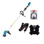 MAKITA DUR190LZX3 BODY akumulatorowa podkaszarka 30cm LXT 18V + 191W97-9 Zestaw montażowy noża + D-66008 nóż 4-zębny 230mm do wysokiej trawy w sklepie internetowym Makita Sklep 