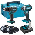 MAKITA DHP482 aku wiertarko-wkrętarka udarowa 62Nm 18V + DTD153 aku zakrętarka udarowa 170Nm 18V LXT XPT BLDC + 2x 1.5Ah MAKPAC w sklepie internetowym Makita Sklep 