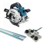 MAKITA DHS661Z + 199232-5 + 199141-8 BODY akumulatorowa ręczna pilarka tarczowa 165mm LXT 18V AWS BLDC + adapter + szyna 1.5m w sklepie internetowym Makita Sklep 