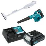 MAKITA UB100D + CL108FDZW akumulatorowa dmuchawa CXT 10.8V - 12V Max Li-Ion 201 km/h + odkurzacz samochodowy 1x aku 1,5Ah / 12V w sklepie internetowym Makita Sklep 