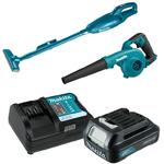 MAKITA UB100D + CL108FDZ akumulatorowa dmuchawa CXT 10.8V - 12V Max Li-Ion 201 km/h + odkurzacz samochodowy 1x aku 1,5Ah / 12V w sklepie internetowym Makita Sklep 