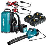 MAKITA UB001CZ akumulatorowa dmuchawa PDC connect 36V BLDC IPX4 252 km/h + PDC01Z plecak zasilający 2x18V LXT 18V PDC connect bez adapterów + 4x aku. w sklepie internetowym Makita Sklep 