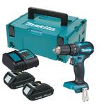 MAKITA DHP483SYJ akumulatorowa wiertarko-wkrętarka udarowa 40Nm 18V Li-Ion LXT BLDC XPT + 2x aku 1.5Ah walizka MAKPAC w sklepie internetowym Makita Sklep 