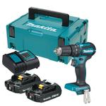 MAKITA DHP483SAJ akumulatorowa wiertarko-wkrętarka udarowa 40Nm 18V Li-Ion LXT BLDC XPT + 2x aku 2.0Ah walizka MAKPAC w sklepie internetowym Makita Sklep 