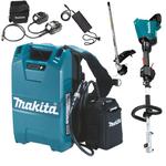 MAKITA BL36120A akumulatorowy plecak zasilający 36V 12Ah 432Wh z ładowarką + adapter LXT 36V + MAKITA 197718-3 adapter 2x18V + MAKITA DUX60Z + EM408MP w sklepie internetowym Makita Sklep 