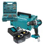 MAKITA DHP484RFJ akumulatorowa wiertarko-wkrętarka udarowa 54Nm 18V Li-Ion LXT XPT BLDC + 2x 3,0Ah MAKPAC + E-11689 Zestaw akcesoriów i narzędzi 256 e w sklepie internetowym Makita Sklep 