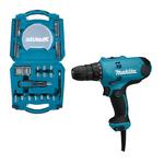 MAKITA DF0300 sieciowa wiertarko-wkrętarka 56Nm 320W 230V przewód 2,5m + D-42020 Komplet akcesoriów 65 elementów w sklepie internetowym Makita Sklep 