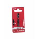 Milwaukee 4932471826 Adapter Shockwave Adapter z Hex 1/4" na 1/4" kwadrat (przejście przejściówka, bit bity) w sklepie internetowym Makita Sklep 