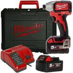 MILWAUKEE M18BLID-502C akumulatorowa zakrętarka udarowa 170Nm 1/4" HEX 18V Li-Ion FUEL + 2x akumulator M18B5 18V/5,0Ah + ładowarka M12-18C + walizka w sklepie internetowym Makita Sklep 