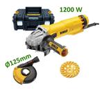 DeWALT DWE4217KT Szlifierka kątowa 125mm 1200W, zestaw odsysający DWE46150, kufer TSTAK, garnkowa tarcza diamentowa (DWE 4217 46150) w sklepie internetowym Makita Sklep 