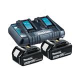 MAKITA DC18RD + 2xBL1830B dwuportowa szybka ladowarka 7.2V - 18V Li-Ion/Ni-Mh + 2x Akumulator 18V 3.0Ah w sklepie internetowym Makita Sklep 